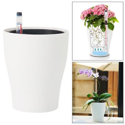 Self Watering Planter Decorative Plant Pot for Indoor Outdoor Plants Flower with Water Level