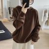 Hooded Pit Strip Pullover Sweater Women's Lazy Casual Soft Waxy and Thin Autumn and Winter New Loose Knitted Sweater