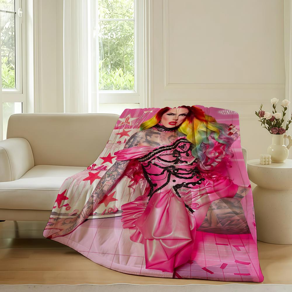 American internet celebrity J-Jeffree S-star Blanket For Sofa Office Bed Plane Travel Sleep Read Relax Camping Soft And Warm