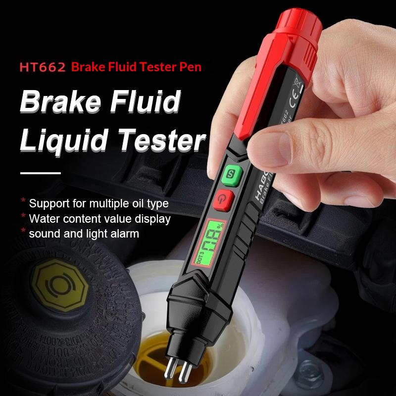 Digital Brake Fluid Tester Auto Car Brake Oil Moisture Detector Tester For Dot3/Dot4/Dot5.1 With Backlight Flexible Probe