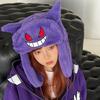 Gengar Hat Anime Winter Hat Y2k Cute Ear Protection Cap Outdoor Skiing Cycling Keep Warm Hat Kids Festival Gift