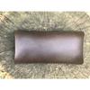 ATELIER CODEL Leather Tray, Accessory Holder. Crafted from a single piece of leather, this large, genuine leather accessory tray is hand-dyed brown an