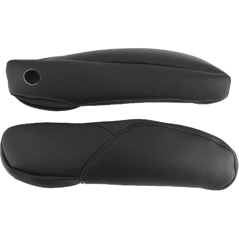 Seat Armrest Handle Cover Decor Trim Car Microfiber Leather for CRV 2010-2017(Black)