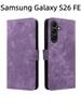 For Samsung Galaxy S26 FE Flip Case RFID tection Dual-Layer Card Slot Soft Silicone External Leather Stand Holder Flip Cover