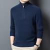 Men's Pure Wool Half-Zip Pullover Sweater