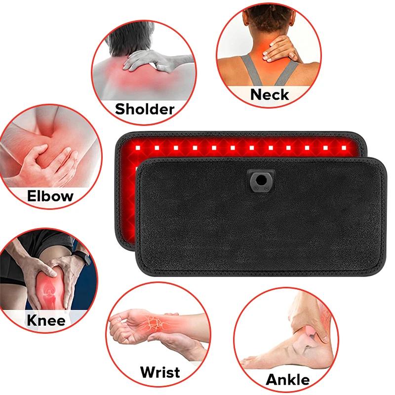 USB Red Light Relaxation Strap,660&850nm Near-infrared Light,Relieve Muscles Waist Neck Shoulder Hand Wrist Chin Pad HealthCare