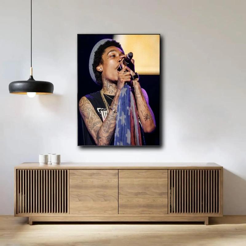 Dekoration Kunstposter Wandkunst Wiz Khalifa Personalisiertes Geschenk Modernes Familien Schlafzimmer Dekor Leinwandmalerei