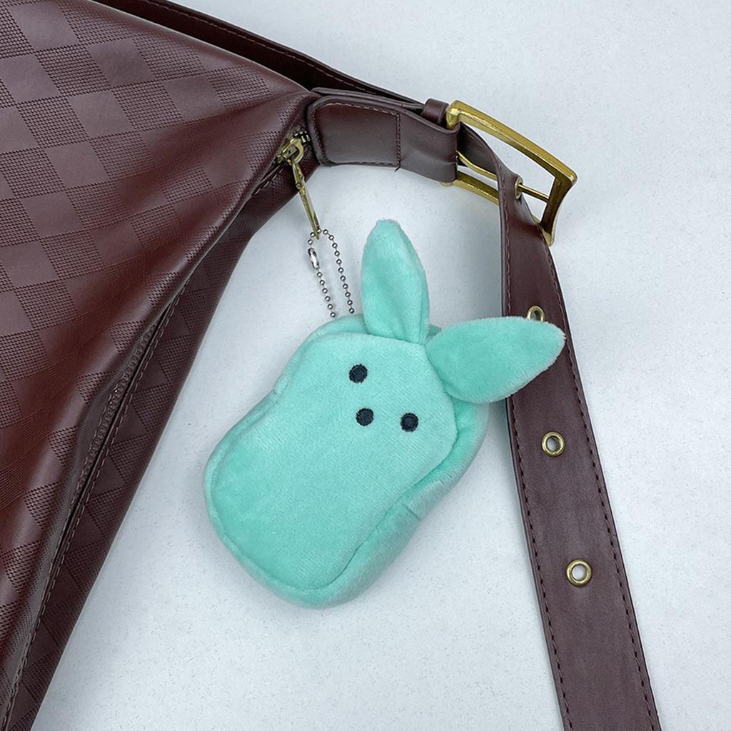 6 Pack Colorful Plush Coin Purse Cute Colorful Doll Creative Children's Coin Purse School Bag Pendant Fashion Storage Bag