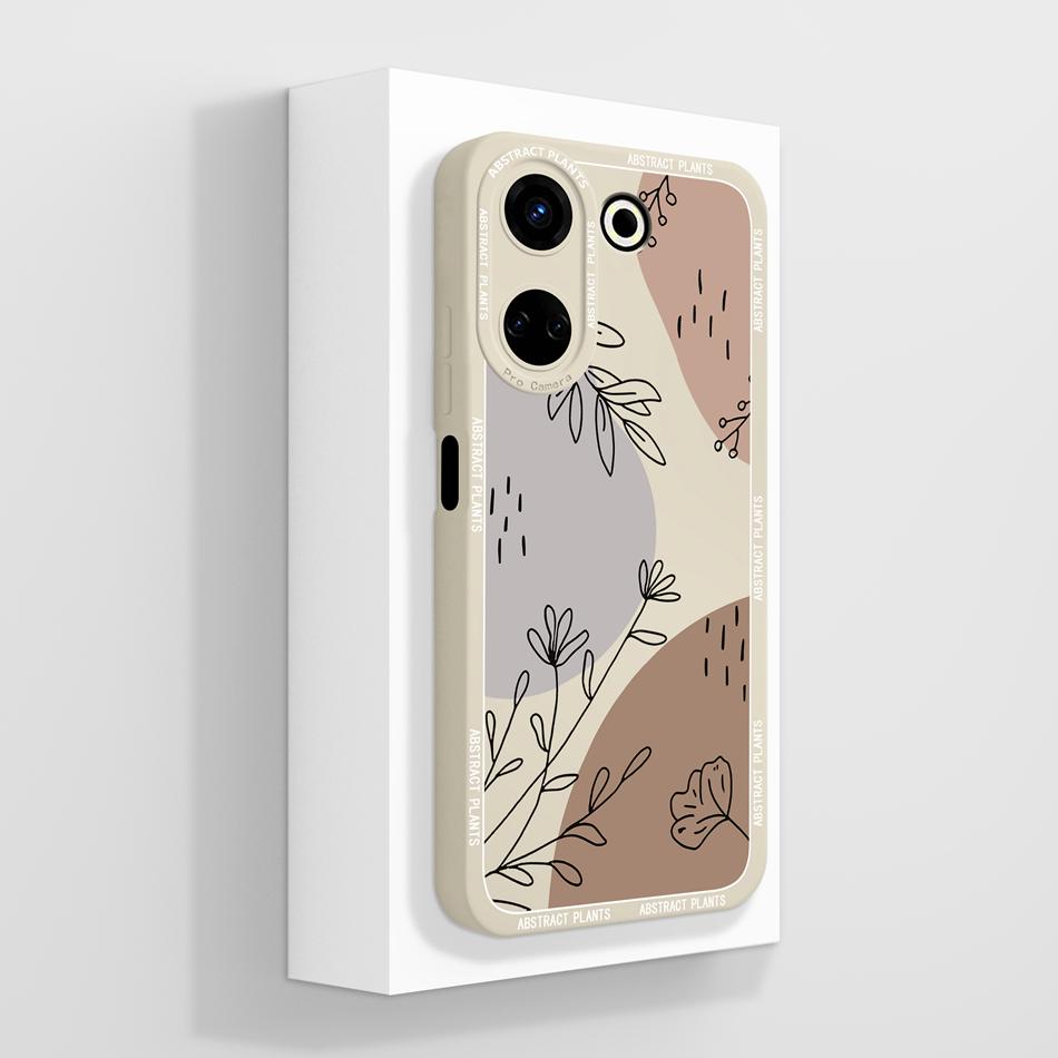 For Tecno Camon 20 Phone Cases Artistic Style Full Protection Soft Liquid Silicone Back Cover For Tecno Camon20 4G Funda Coque
