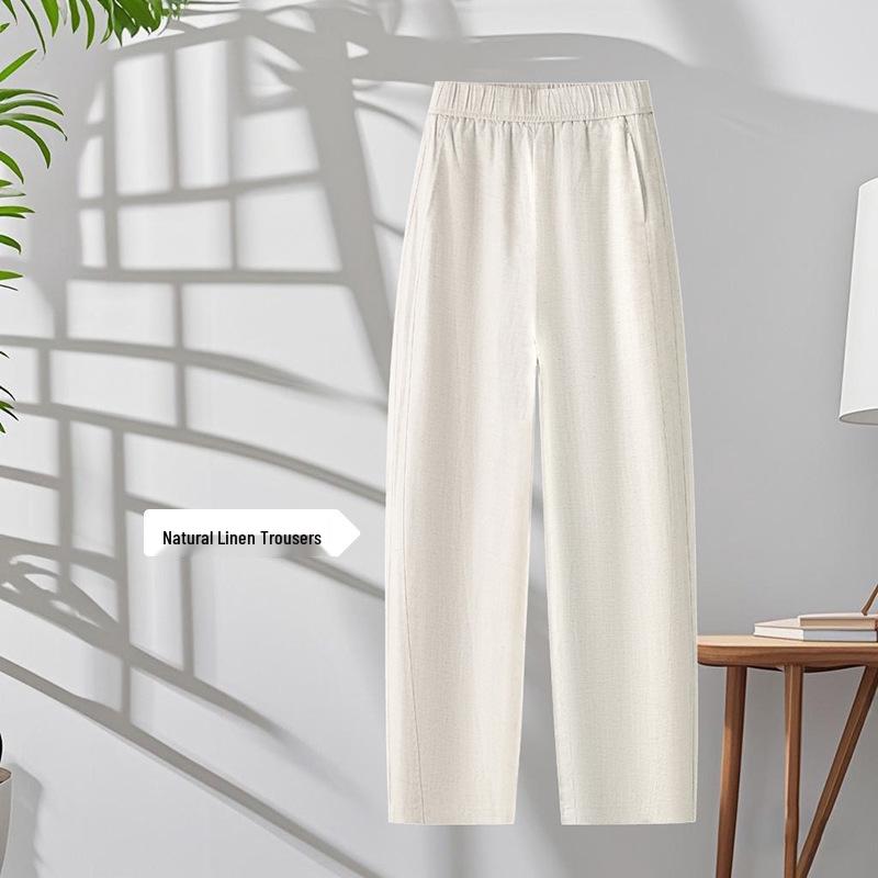 Fashionable Women s 2026 Spring/Summer High-Waist Slimming Scythe Pants - Loose, Drapey, and Versatile Bestseller XL (115-125 lbs)