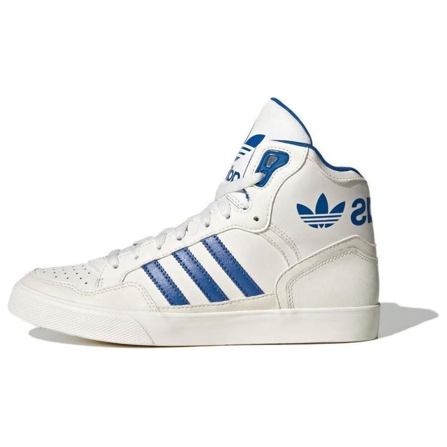 Adidas Originals Extaball W Comfortable Shock Absorption Durable Mid-Top Sneakers Unisex Sneakers Blue White ID1130