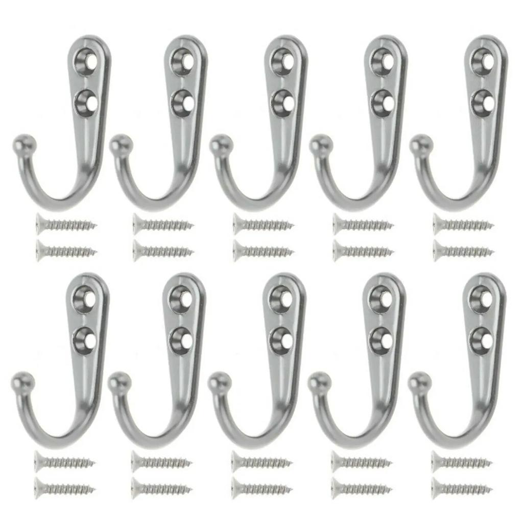 10pc Mini Bronze Wall Mounted Single Coat Hanger Hook Rustic Robe Hook Black Metal Towel Hook Vintage Hanger for Hat Key Closet