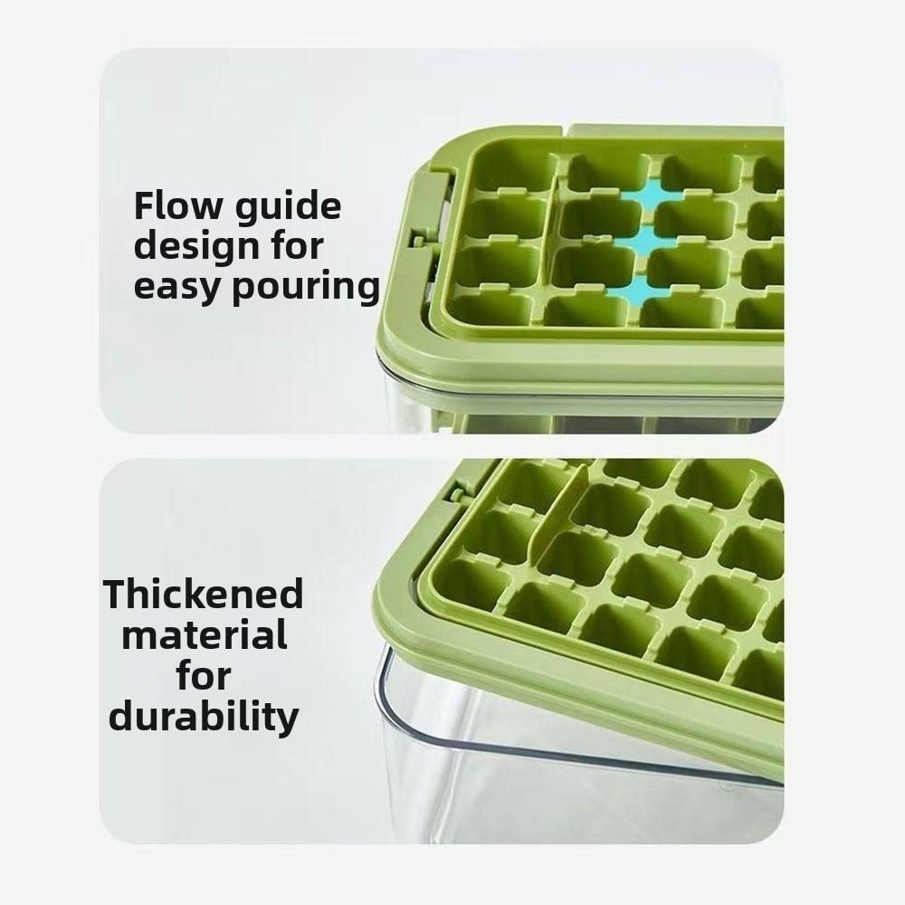 Press To Remove Ice Cube Mold 28/56 Grid Ice Mould Tray Portable Ice Maker Storage Box  Summer