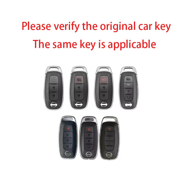 Zinc Alloy Car Key Case For Nissan Versa Maxima Rogue Armada Sentra Qashqai X-Trail 2/3/4/5Buttons    Accessories