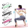 Çok işlevli Pilates Bar Kombinasyon Fitness Bar Yoga Göğüs Genişletme Germe İpi Sırt Eğitmeni Elastik İp Germe Kemeri