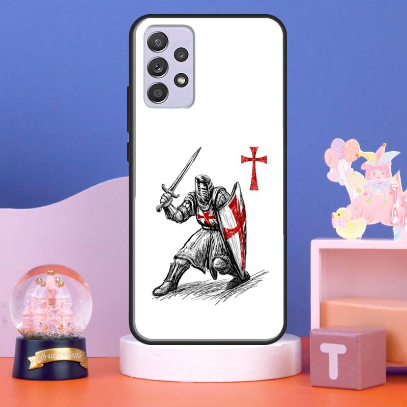 Christian Templar Knights Case For Samsung Galaxy A32 A52 A12 A16 A26 A36 A56 A15 A35 A55 A34 A54 A13 A33 A53 A17 A06