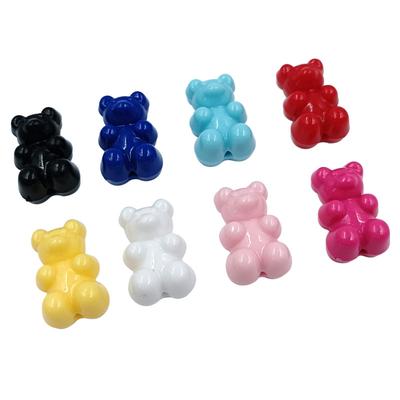 10 pz 19mm * 12mm Colore Della Caramella Pendenti E Ciondoli Carino Mini Orso Perline Ciondolo per Orecchini Collane Creazione di Gioielli