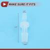 Five Plastic Hose Barb Fitting 18" To 316" Hose ID Connectors Clear Universal