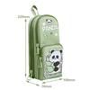 Cute Panda Big Capacity Pencil Case Holder Unique 3D Stand-up Pencil Case Pouch Stationery Organizer Bag for Office School Teens