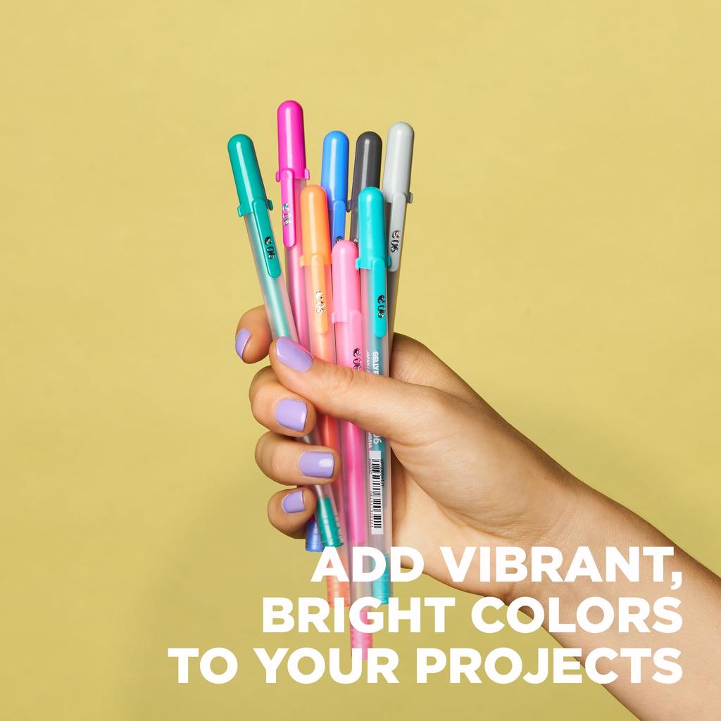 SAKURA Gelly Roll Moonlight 06 Gel Pens Fine Point Ink Pens for and Drawing Earth Jewel Tone Ink Fine Line Pack of 10 - Journaling, Art, - & - -