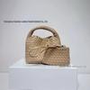 Hand-Woven Women's Summer Handbag: High-End Niche Design, Versatile for Shoulder and Vegetable Basket Style
