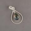 Natural Moss Agate Gemstone 925 Sterling Silver Jewelry Handmade Pendant 1.60" PP-3-27