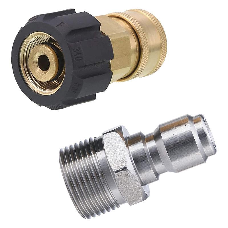 High-Pressure Washer Accessories: Water Gun Hose Adapter with 3/8" Quick Connect Fitting, Explosion-Proof Design