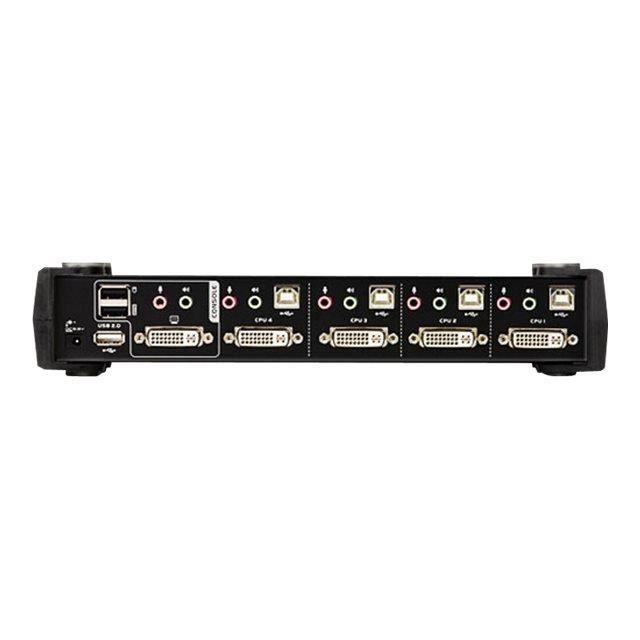 KVMP Switch, 4-pli, ATEN CubiQ CS1784A, DVI, US…