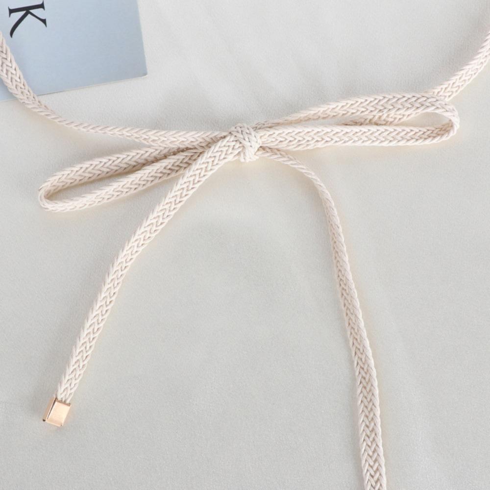 Weave Dress Slim Belt Solid Color Sweater Strap Fashion Waist Closing Decorative  Female