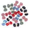 20PCS Polyester Pet Bowknot Elastic Cord Headwear Decoration Accessory for Cats Dogs