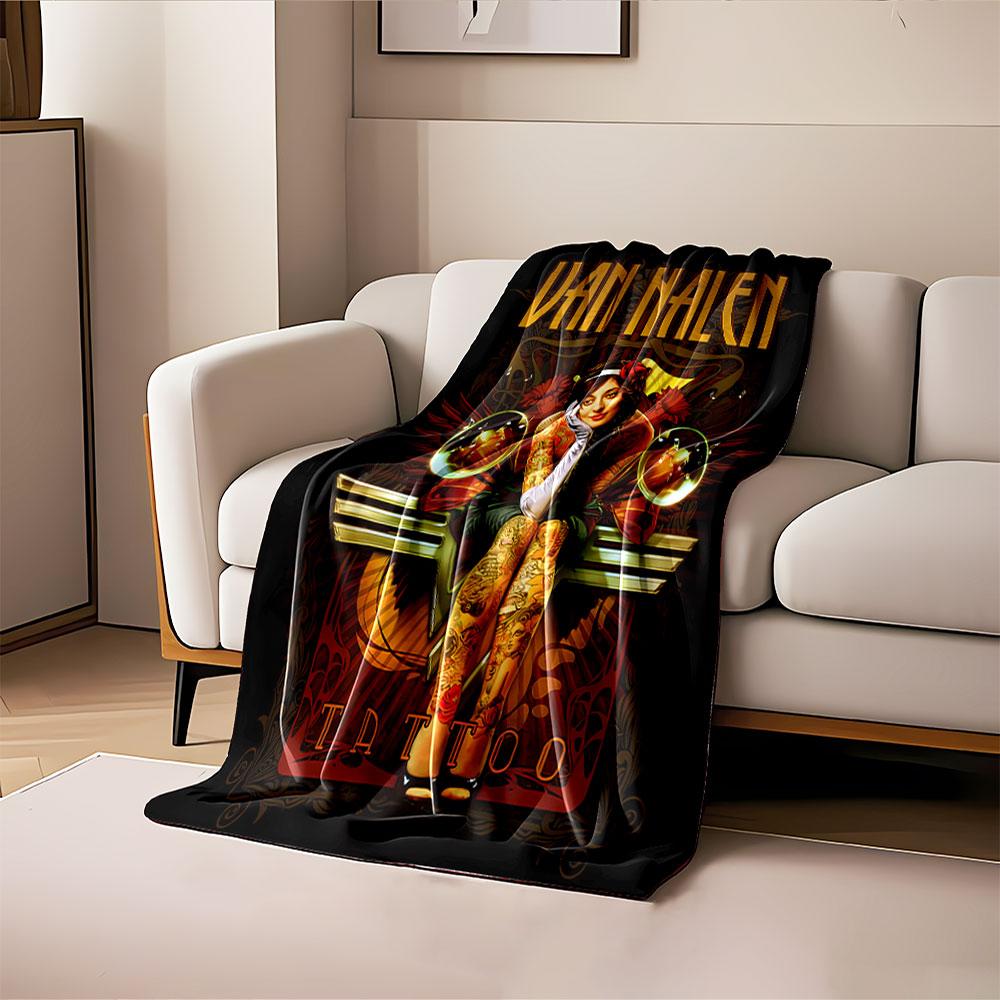Van Halen Tattoo Art Blanket for all seasons blanket lunch break throw gift