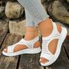 Lightweight Breathable Women Open Toe Slingback Sandals Slip On Casual Summer Shoes with Cushioned Sole and Flexible Knit Upper