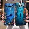 Diver Diving Phone Case For Google Pixel 9 8 9A 8A 7 7A 6 Pro XL 6A 5G Black Soft Back Luxury TPU Cover
