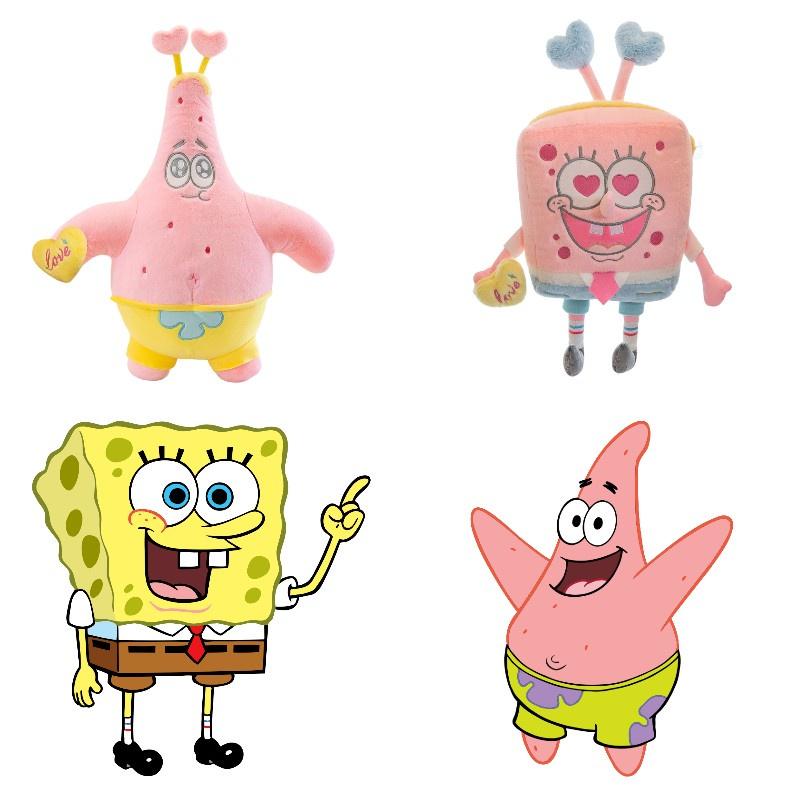 Spongebob And Patrick Plush Dolls For Kids Soft And Cuddly Sleeping Pillows
