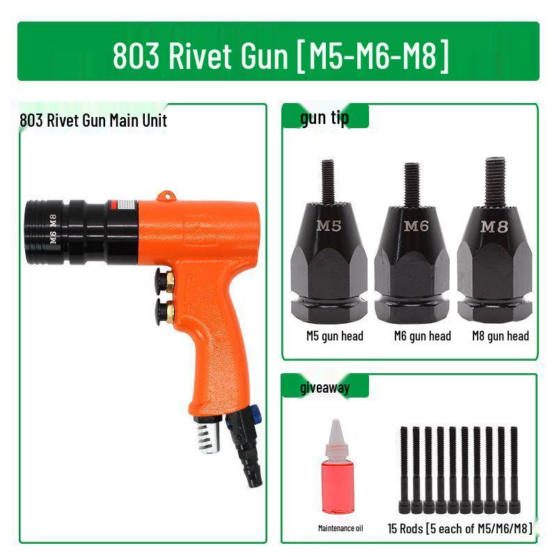 Industrial Pneumatic Rivet Nut Gun Tool