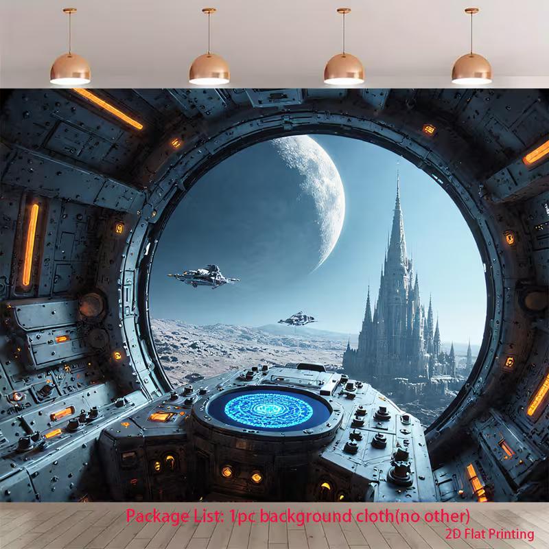 

2D Artistic Star Wars Style Space Tapestry for Content Creation & Home Decor 47.2x31.5inch/120*80cm