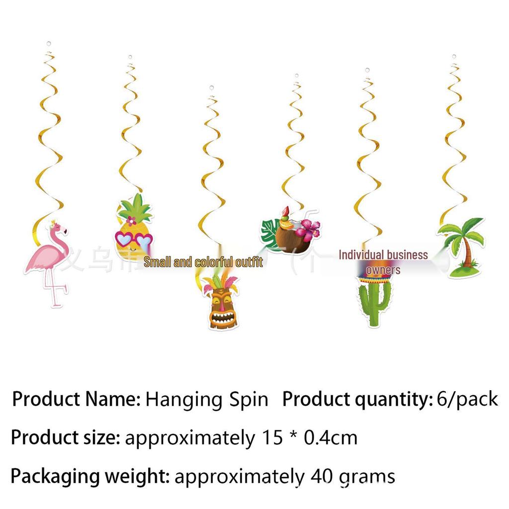 ALOHA Hawaii Theme Summer Party Decorations: Banner, Hanging Swirls, and Honeycomb Accents