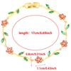 Multiple Color Flower  Branch Leaf Bracelet Dopamine Niche Women'S Bangle Jewelry Gifts
