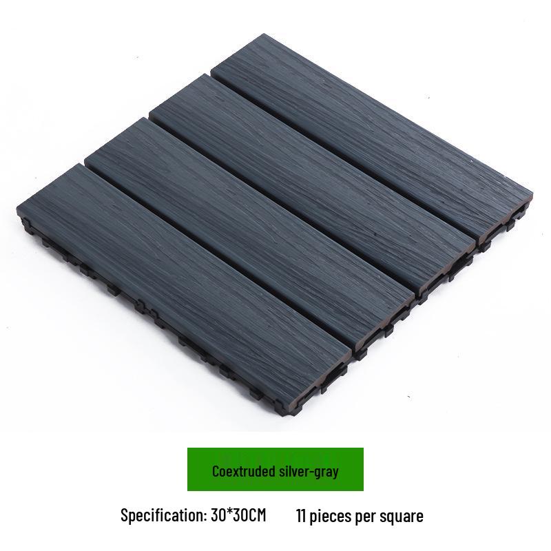Waterproof WPC Balcony & Garden Flooring - Easy Snap-On, Anti-Corrosion, Ideal for Outdoors & Indoors.