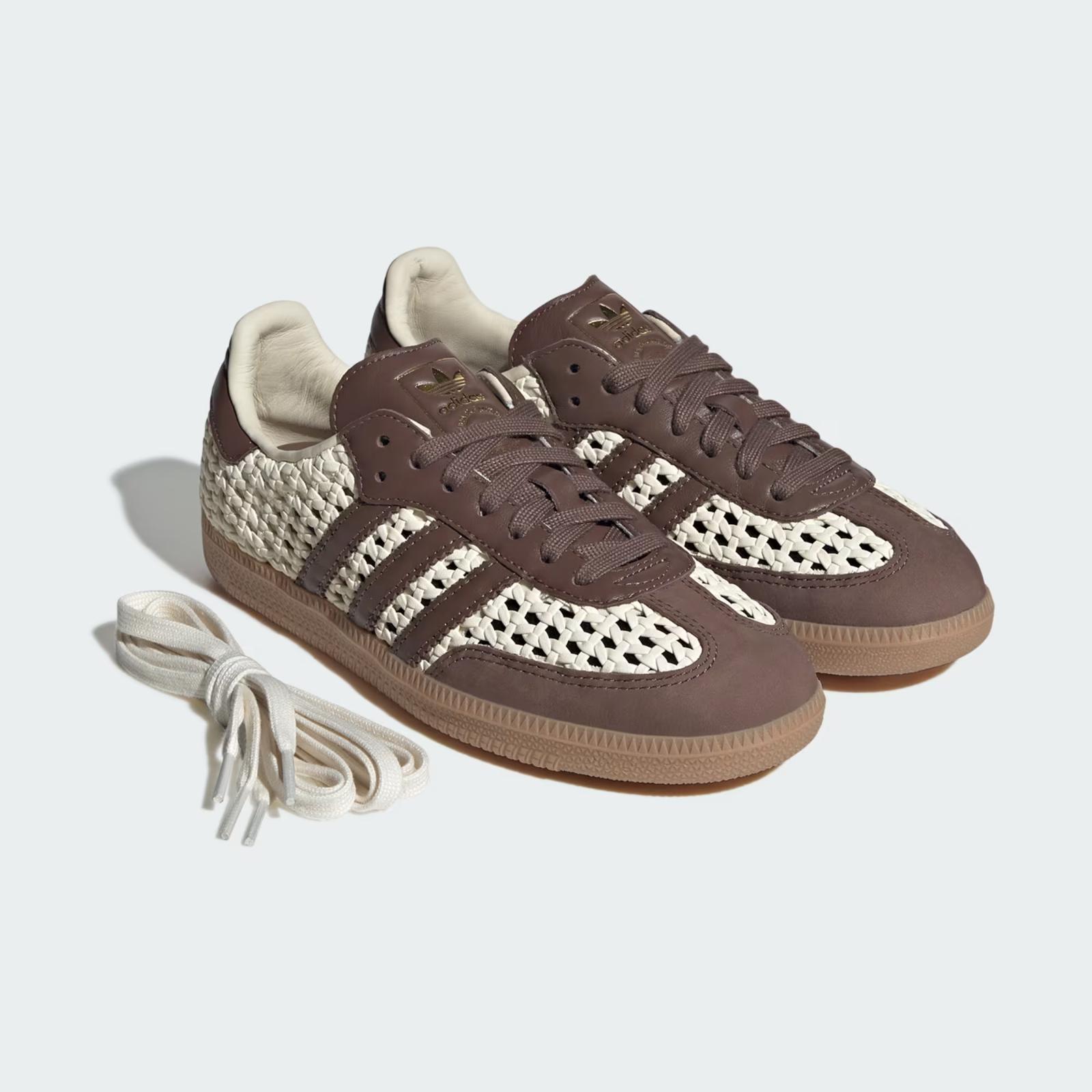 IH9373 adidas Samba OG Кремово-белый Коричневый (Женский) 5