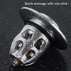 2Pcs Pop Up Sink Drain Strainer Floor Drain Filter Stainless Steel  Brass Core  Hair Catcher Stopper for Kitchen Bathroom Washba