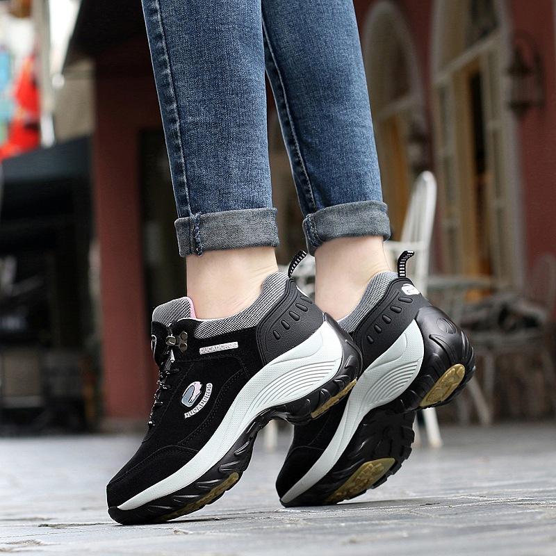 2025 őszi és téli új női kétoldalas bársony platformos pamutcipő bársony meleg alkalmi cipő női cipő nagy méret 42