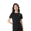 Anta Round Neck Solid Color Breathable Versatile Short Sleeve T-Shirt Women Tops Black 962527125-6
