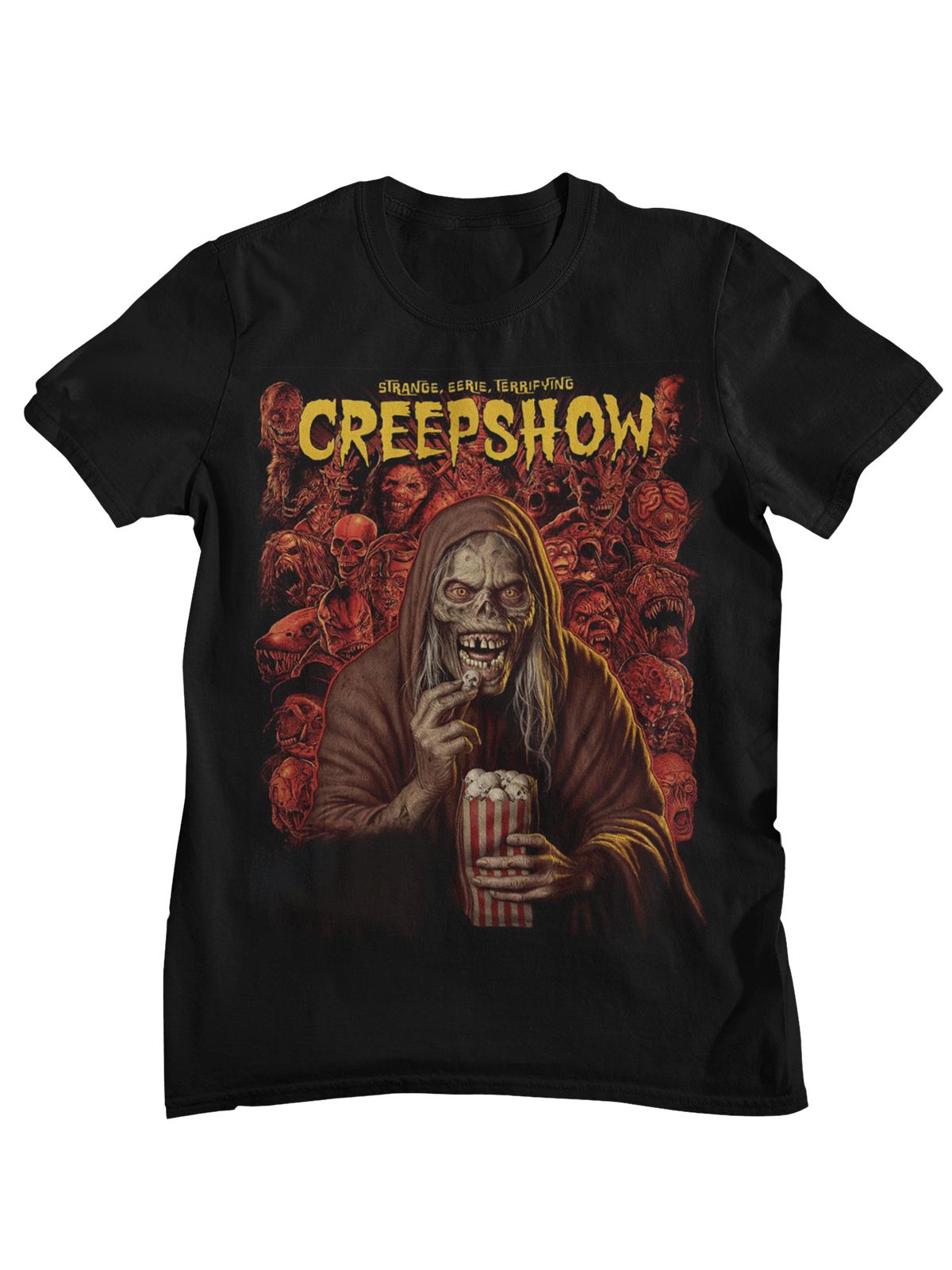 

Creepshow Retro Horror Anthology Movie Poster Graphic TShirt Unisex Women Casual Cotton Streetwear Tops 4XL