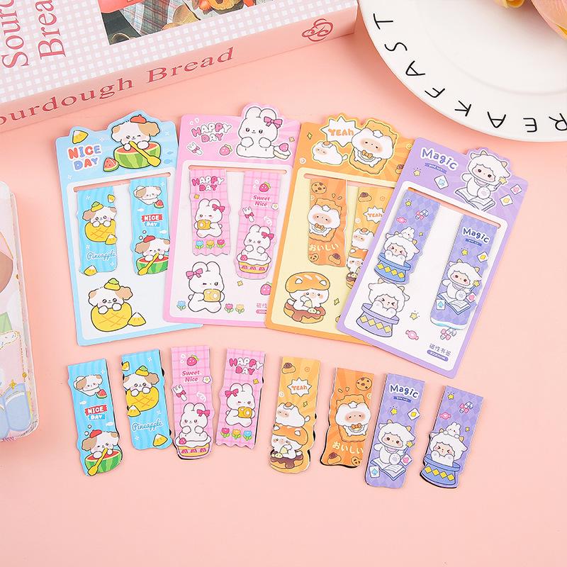 Inspirational Cartoon Magnetic Bookmarks - Cute Student and Children s Reward Stationery