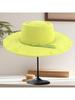 Vintage Western Wide Brim Felt Fedora Hat With Decorative Band For Women And Men