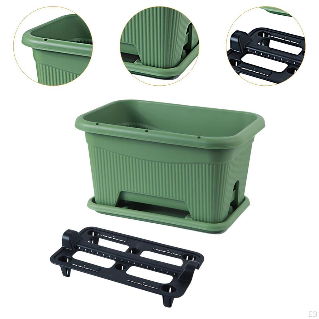 Donica Flower Box o Dużej Pojemności, Pojemnik do Uprawy Warzyw na Werandę, do Gospodarstwa Domowego