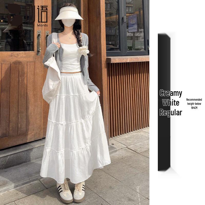 Women s A-Line Tiered Cake Skirt L