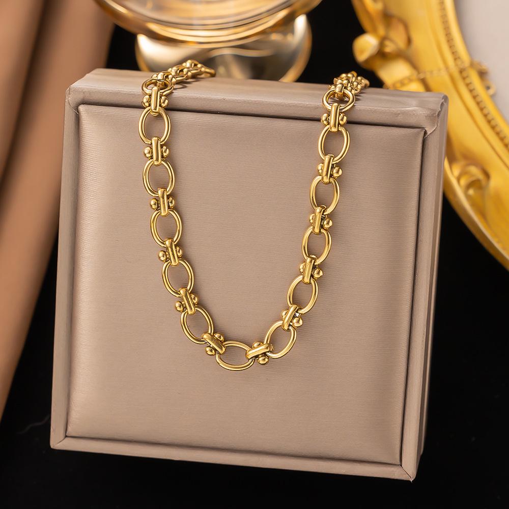 

Изысканное невыцветающее ожерелье из нержавеющей стали на ключицу для женщин