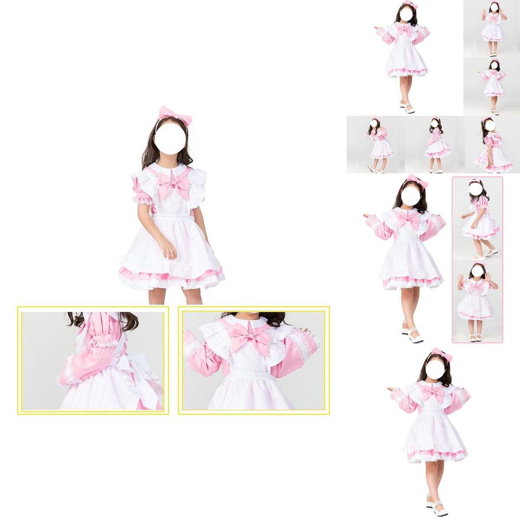 Enchanting Kids Lolita Dress Anime Maid Costume Perfect For Halloween Princess Moments